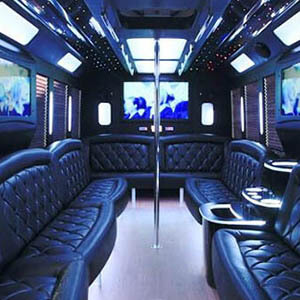 party bus rental with led lights