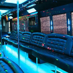 cheap party bus rental with premium sound system